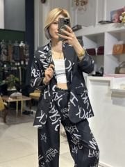 Baskili Blazer Ceket