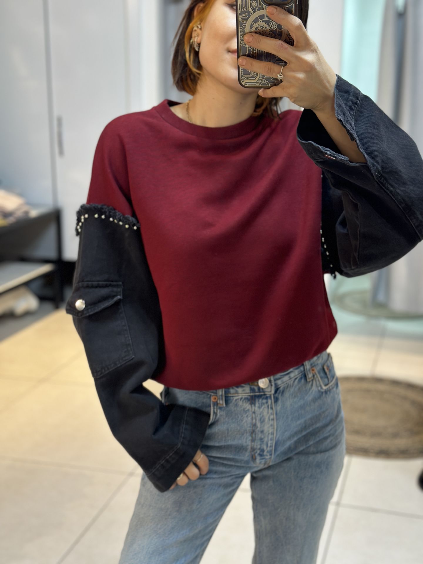 Jean Detay Bordo Sweatshirt