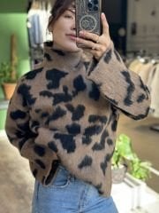 Leopar Dersen Desenli Kazak