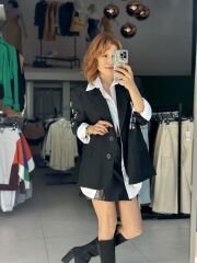 KOL BASKILI BLAZER CEKET