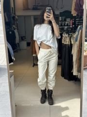 Paça Lastikli Gabardin Pantolon