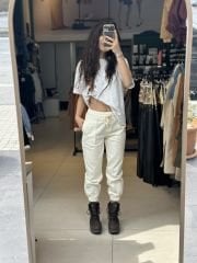 Paça Lastikli Gabardin Pantolon