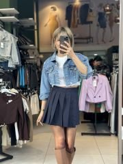 Piliseli Sort Etek Laci