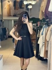 Sifir Kol Mini Elbise