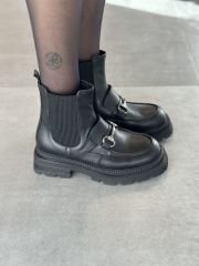 Hakiki Deri Loafer Bot