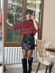 Saçakli Sifon Bluz