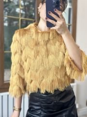 Saçakli Sifon Bluz