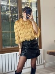 Saçakli Sifon Bluz