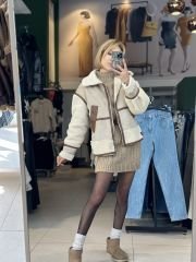 İçi Keçeli Deri Garnili Zara Model Mont
