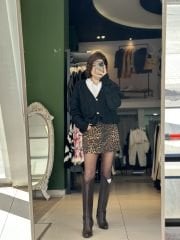 Leopar Desen Jean Etek