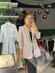 Kol Çıtçıtlı Astarlı Blazer Ceket