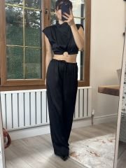 Saten Bluz&Pantolon Takim