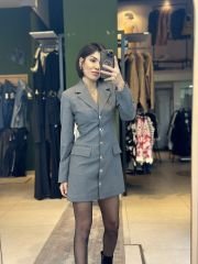 Uzun Blazer Ceket-Elbise
