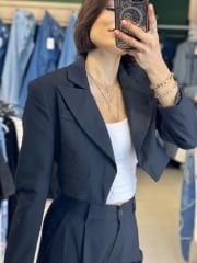 Crop Blazer Ceket