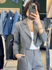 Crop Blazer Ceket