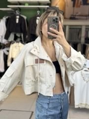 Gabardin Armali Bomber Ceket