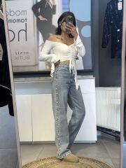 Yani Inci Detayli Kot pantolon