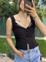 Dantel Detayli Bluz