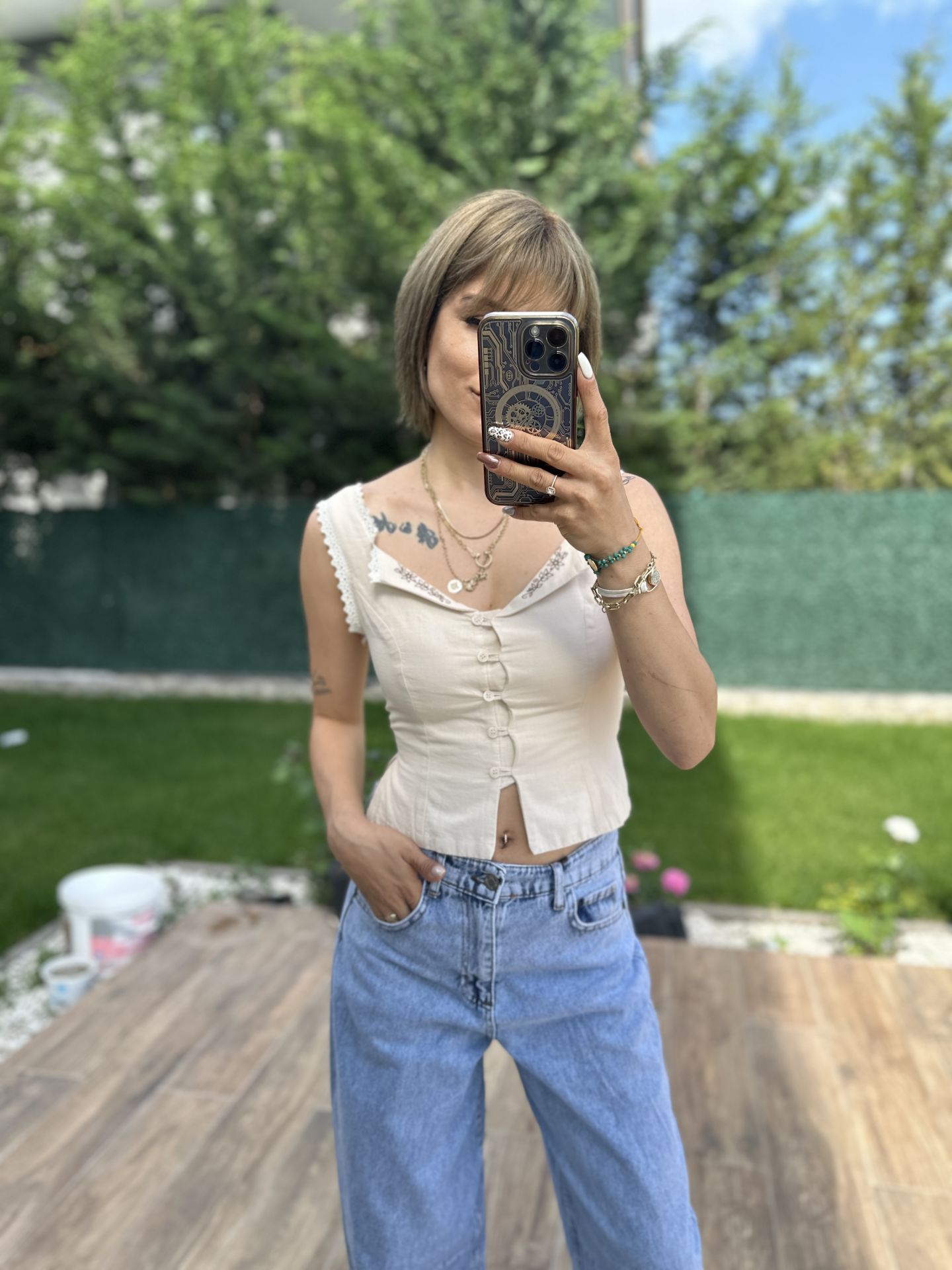 Dantel Detayli Bluz