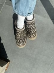 Leopar Desen Ithal Ugg Terlik