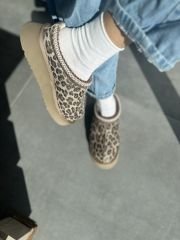 Leopar Desen Ithal Ugg Terlik