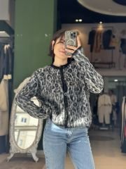 Leopar Desen Ceket