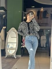 Leopar Desen Ceket
