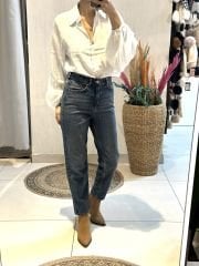 Koyu Yikama Mom Jean