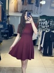 Kisa Kol Volanli Elbise