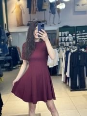 Kisa Kol Volanli Elbise