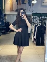 Kisa Kol Volanli Elbise