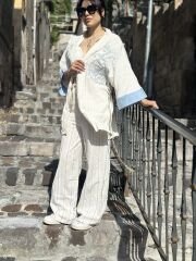 Kot Seritli Nakisli Kimono