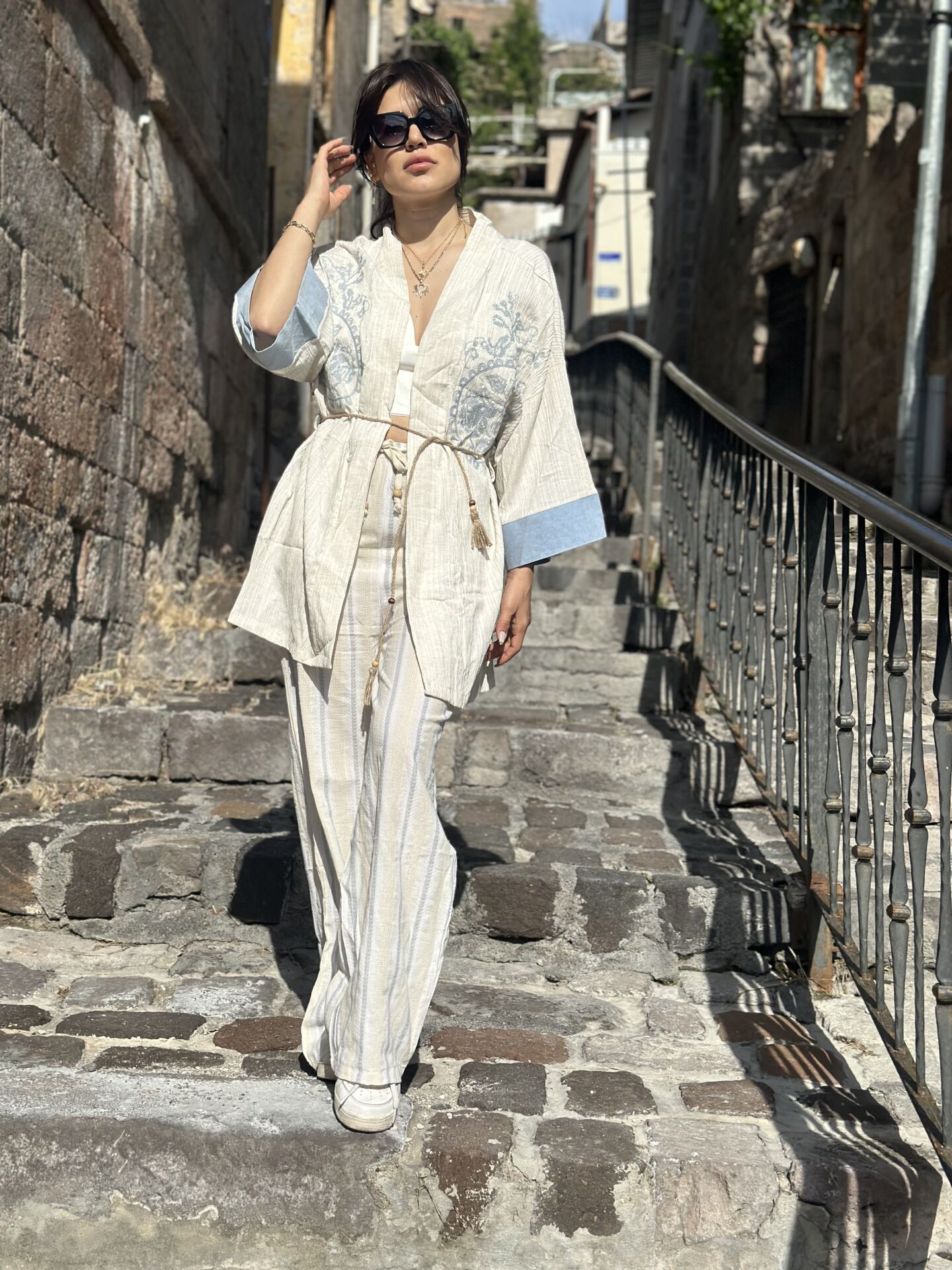 Kot Seritli Nakisli Kimono