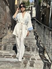 Kot Seritli Nakisli Kimono