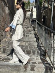 Kot Seritli Nakisli Kimono