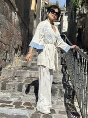 Kot Seritli Nakisli Kimono