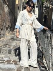 Kot Seritli Nakisli Kimono