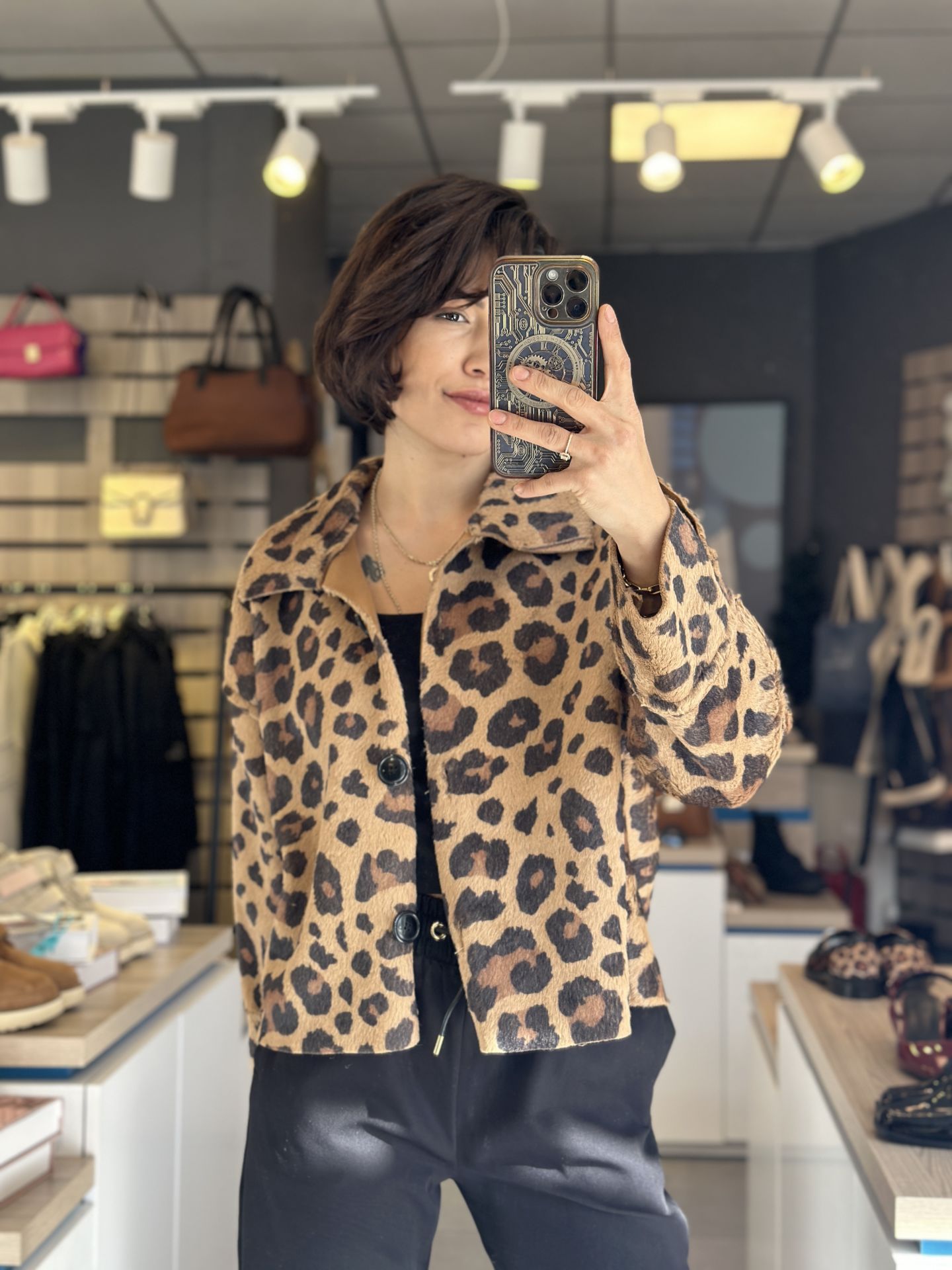 Leopar Desen Nubuk Hirka