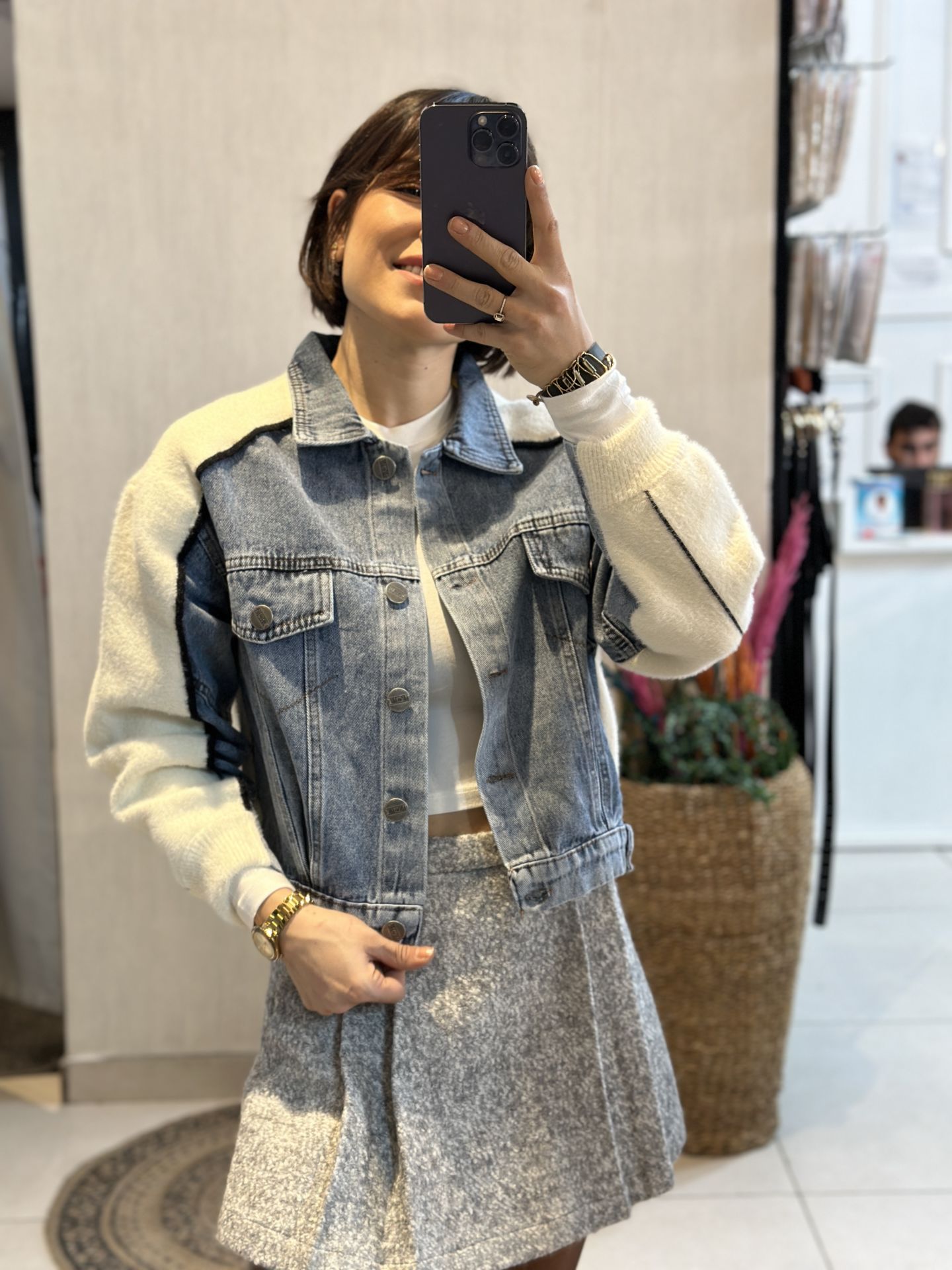 Kot Garnili Angora Ceket