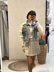 Kot Garnili Angora Ceket