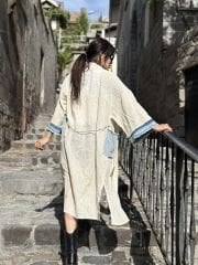Kot Garnili Bej Kimono