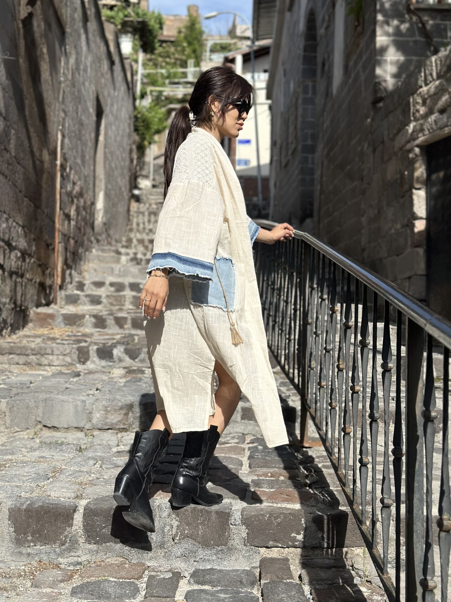 Kot Garnili Bej Kimono