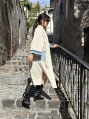 Kot Garnili Bej Kimono