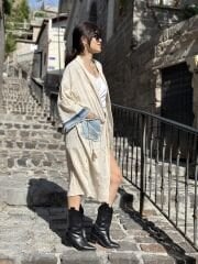 Kot Garnili Bej Kimono