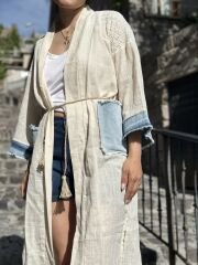 Kot Garnili Bej Kimono