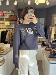 Ö Yazili Üç Iplik Sweatshirt