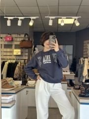 Ö Yazili Üç Iplik Sweatshirt