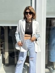 Kot Detay Blazer Ceket