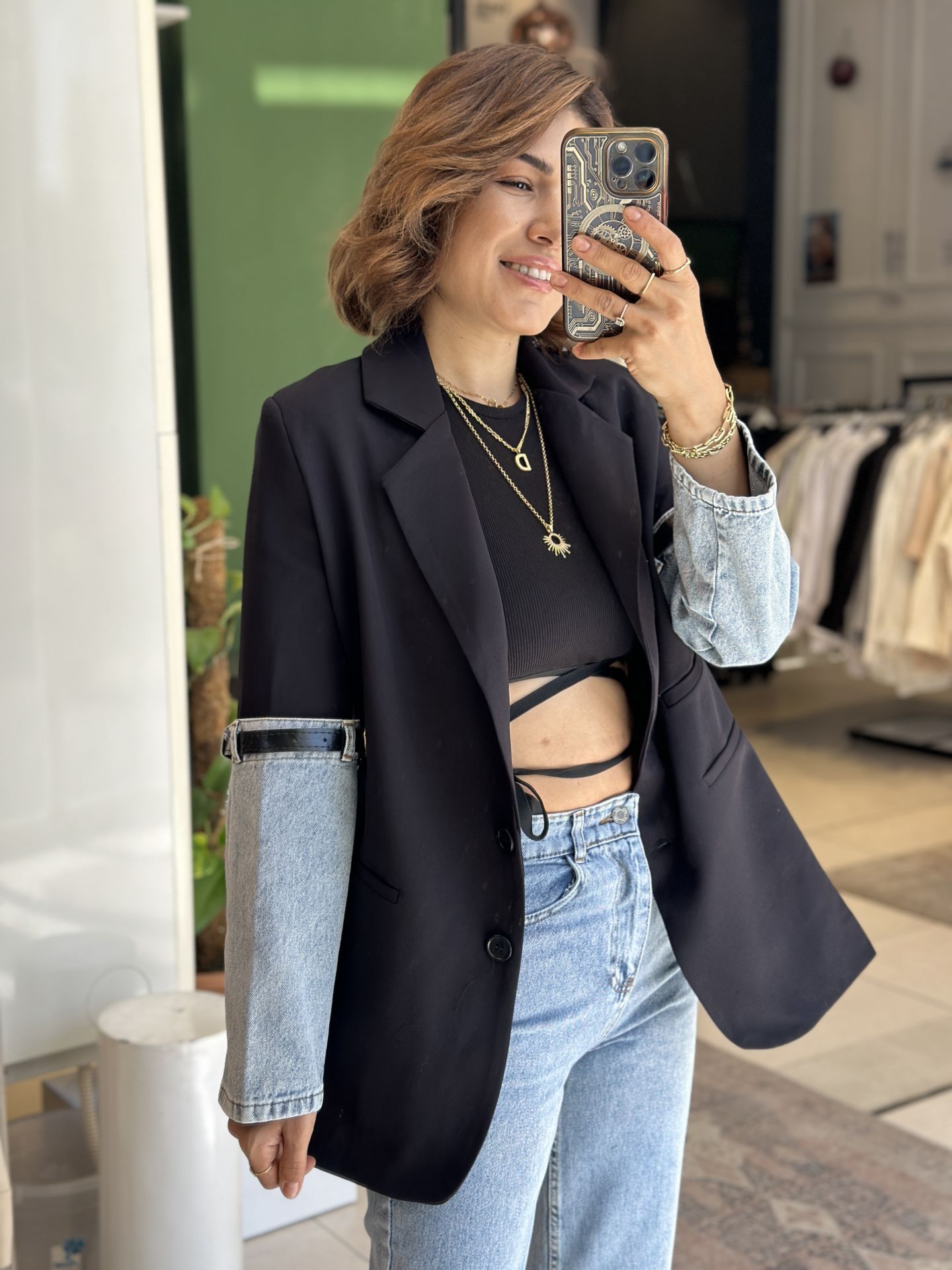 Kot Detay Blazer Ceket