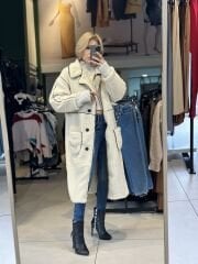 Midi Boy Astarlı Buklet Kaban